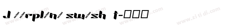 J Airplane swash It字体转换